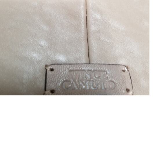 Vince Camuto Genuine Leather Cashmere Color Handbag Size Braided Straps - NWOT's - Picture 4 of 12